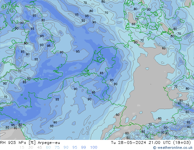 RV 925 hPa Arpege-eu di 28.05.2024 21 UTC