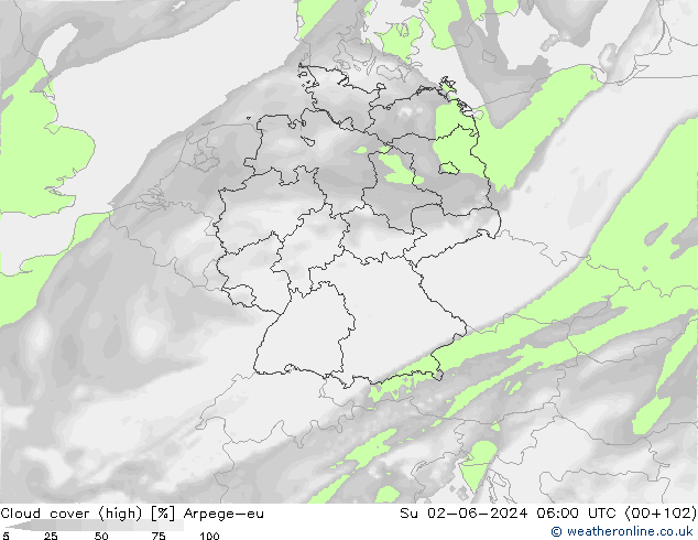 nuvens (high) Arpege-eu Dom 02.06.2024 06 UTC