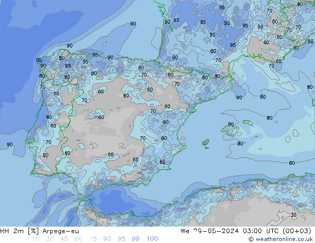 2m Nispi Nem Arpege-eu Çar 29.05.2024 03 UTC