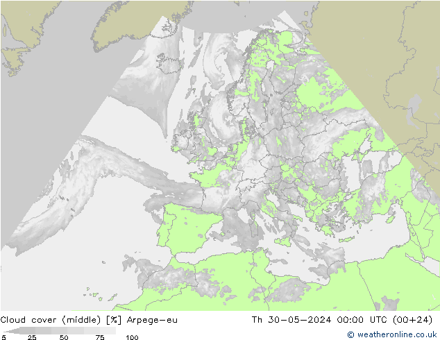 云 (中) Arpege-eu 星期四 30.05.2024 00 UTC