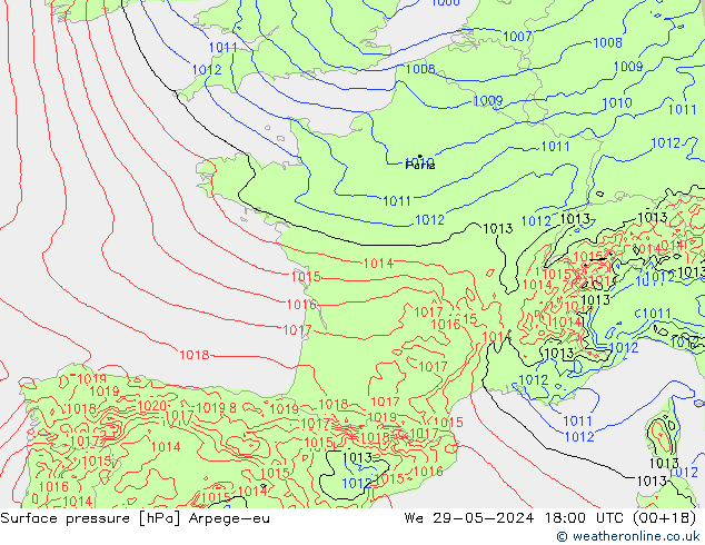      Arpege-eu  29.05.2024 18 UTC