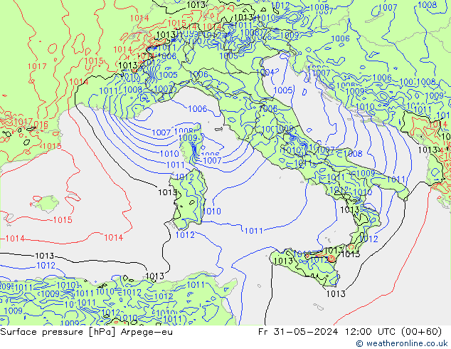 ciśnienie Arpege-eu pt. 31.05.2024 12 UTC