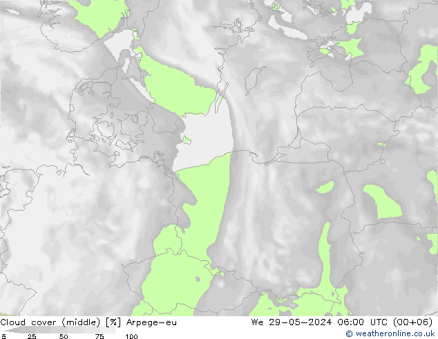 Bulutlar (orta) Arpege-eu Çar 29.05.2024 06 UTC