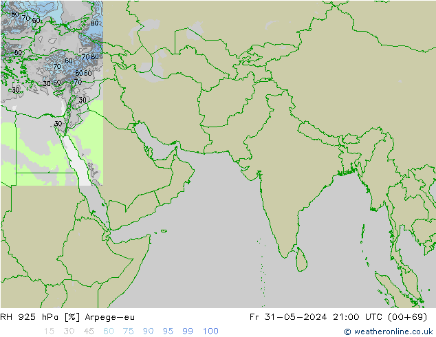 RH 925 hPa Arpege-eu pt. 31.05.2024 21 UTC