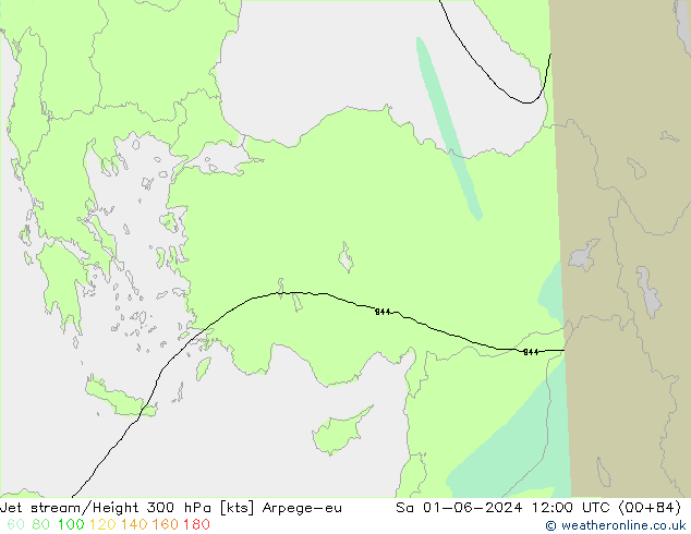Jet Akımları Arpege-eu Cts 01.06.2024 12 UTC