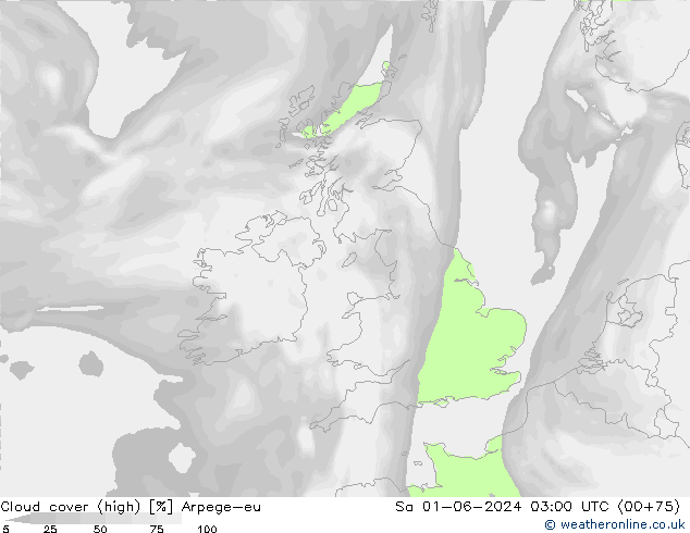 Bewolking (Hoog) Arpege-eu za 01.06.2024 03 UTC