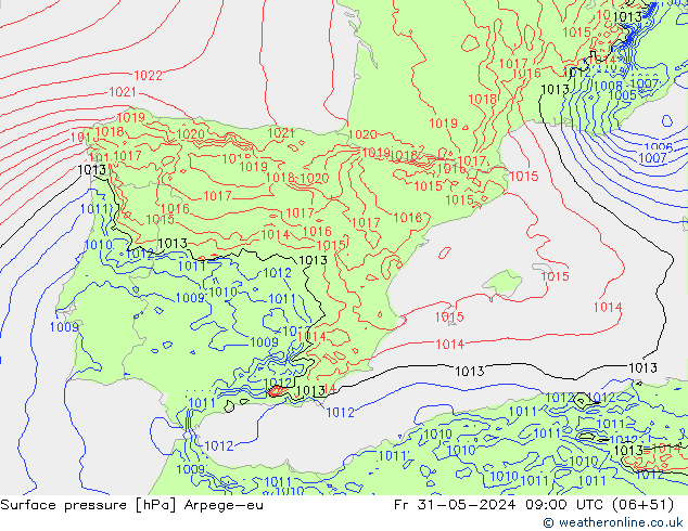      Arpege-eu  31.05.2024 09 UTC