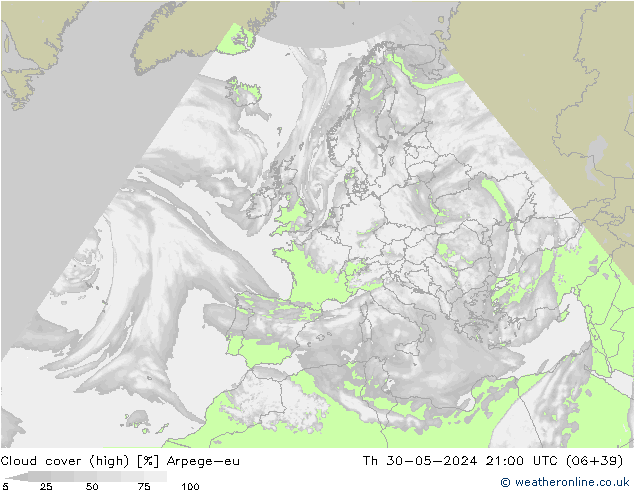 Bulutlar (yüksek) Arpege-eu Per 30.05.2024 21 UTC