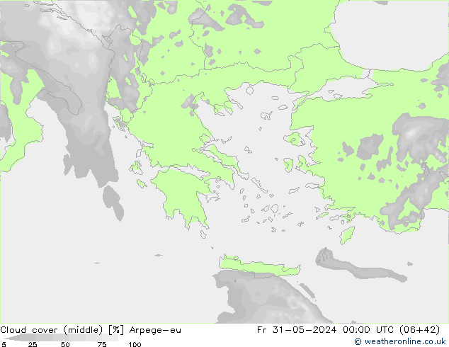 Bewolking (Middelb.) Arpege-eu vr 31.05.2024 00 UTC