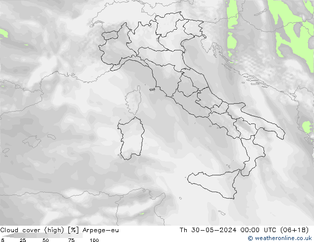 nuvens (high) Arpege-eu Qui 30.05.2024 00 UTC