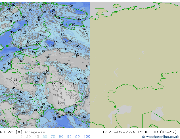 RH 2m Arpege-eu пт 31.05.2024 15 UTC