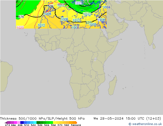 Thck 500-1000hPa Arpege-eu We 29.05.2024 15 UTC