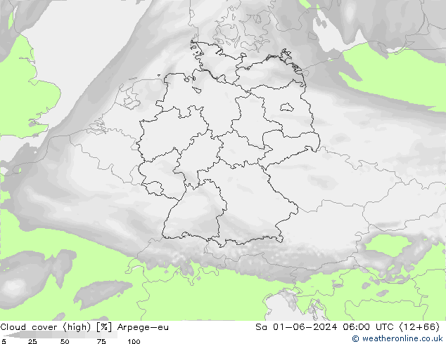 vysoký oblak Arpege-eu So 01.06.2024 06 UTC