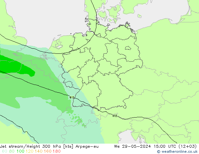 Prąd strumieniowy Arpege-eu śro. 29.05.2024 15 UTC