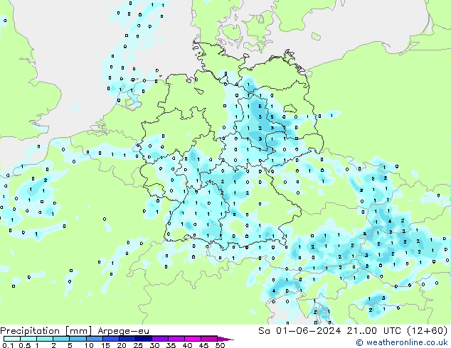 Yağış Arpege-eu Cts 01.06.2024 00 UTC