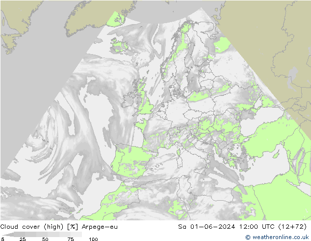 облака (средний) Arpege-eu сб 01.06.2024 12 UTC