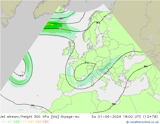 Polarjet Arpege-eu Sa 01.06.2024 18 UTC