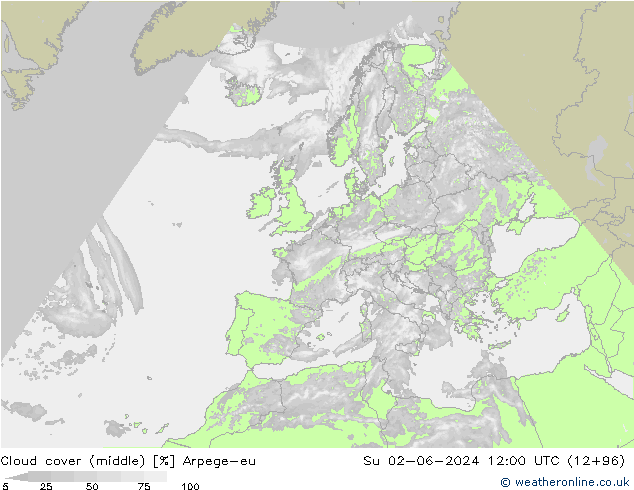 Bewolking (Middelb.) Arpege-eu zo 02.06.2024 12 UTC