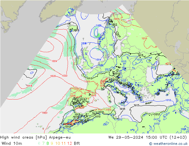 Izotacha Arpege-eu śro. 29.05.2024 15 UTC