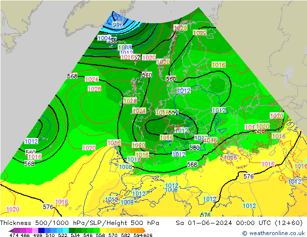 Thck 500-1000hPa Arpege-eu sab 01.06.2024 00 UTC