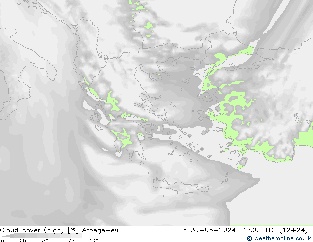 облака (средний) Arpege-eu чт 30.05.2024 12 UTC