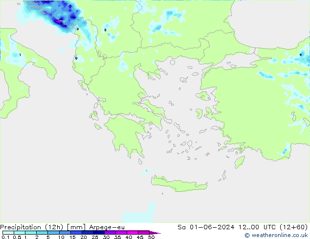 opad (12h) Arpege-eu so. 01.06.2024 00 UTC