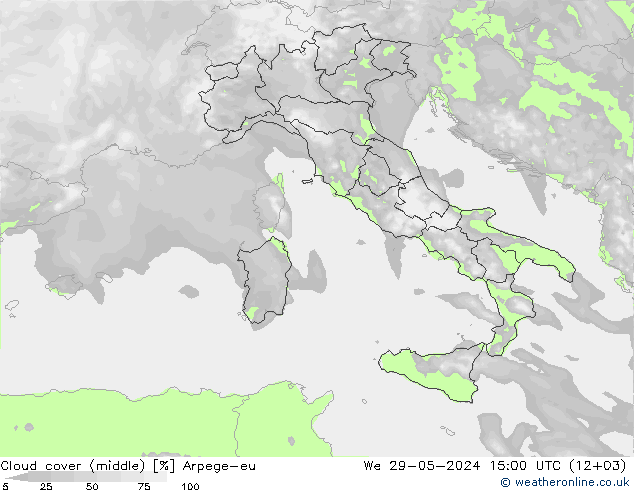 Nubi medie Arpege-eu mer 29.05.2024 15 UTC