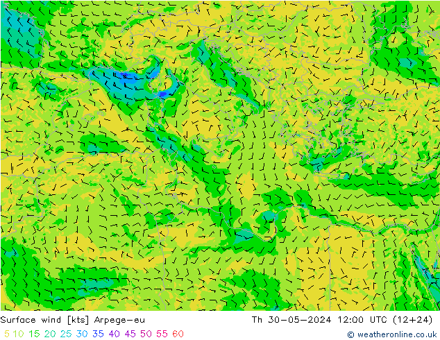  10 m Arpege-eu  30.05.2024 12 UTC