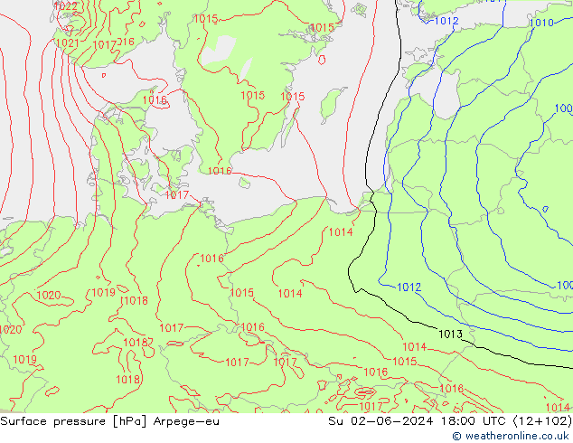 ciśnienie Arpege-eu nie. 02.06.2024 18 UTC