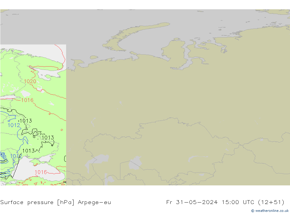 Yer basıncı Arpege-eu Cu 31.05.2024 15 UTC