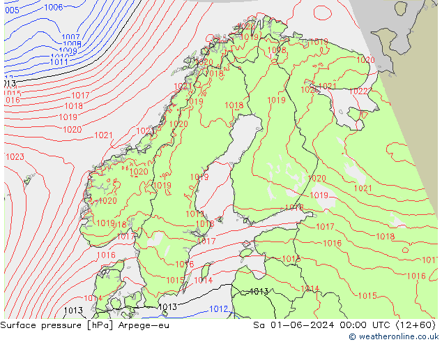 Bodendruck Arpege-eu Sa 01.06.2024 00 UTC