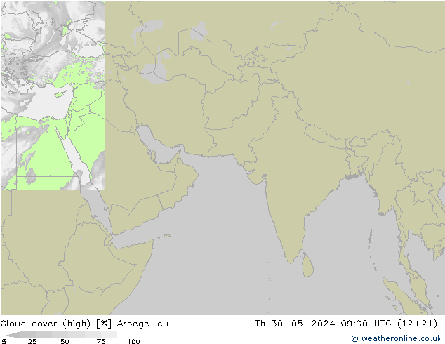 Bulutlar (yüksek) Arpege-eu Per 30.05.2024 09 UTC