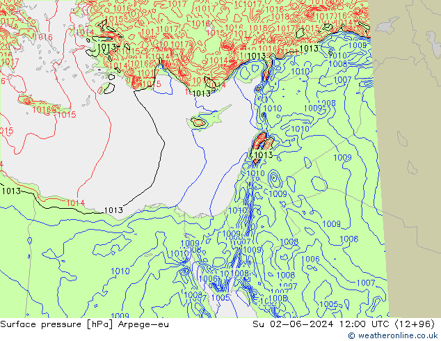 ciśnienie Arpege-eu nie. 02.06.2024 12 UTC