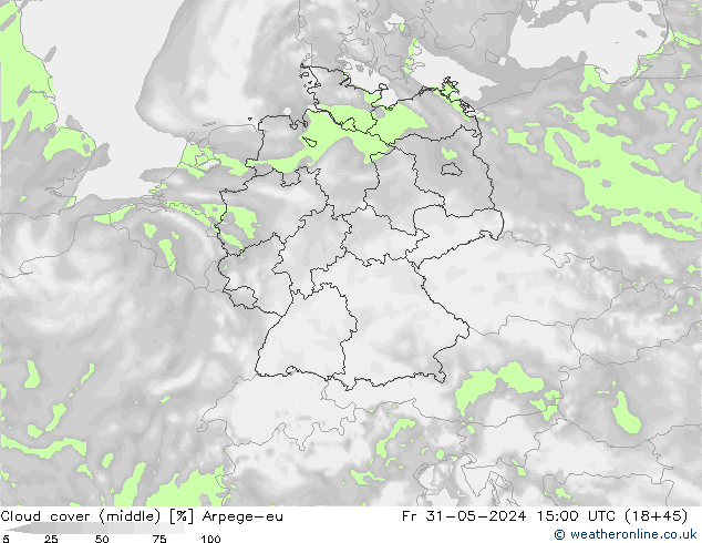 Bewolking (Middelb.) Arpege-eu vr 31.05.2024 15 UTC