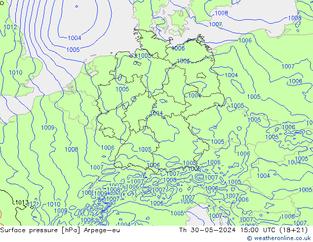 pression de l'air Arpege-eu jeu 30.05.2024 15 UTC