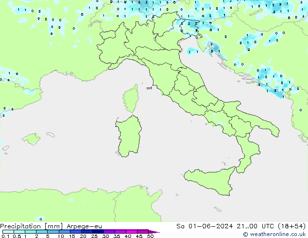 Yağış Arpege-eu Cts 01.06.2024 00 UTC