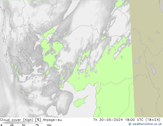 nuvens (high) Arpege-eu Qui 30.05.2024 18 UTC