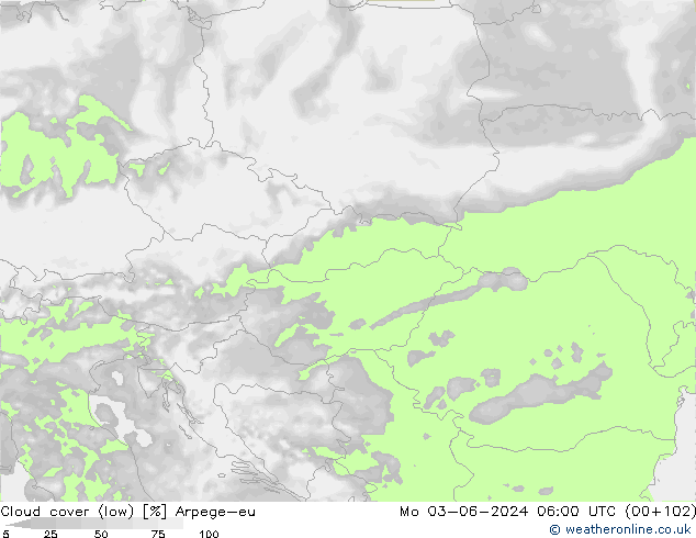Nubi basse Arpege-eu lun 03.06.2024 06 UTC