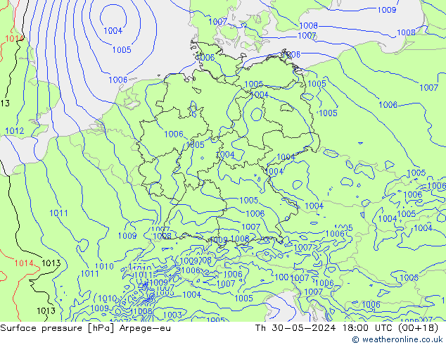 pression de l'air Arpege-eu jeu 30.05.2024 18 UTC