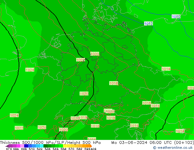 Thck 500-1000hPa Arpege-eu Mo 03.06.2024 06 UTC