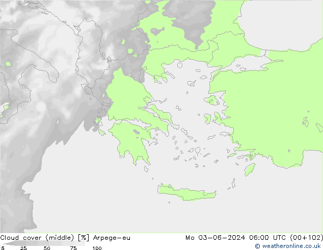 Bulutlar (orta) Arpege-eu Pzt 03.06.2024 06 UTC