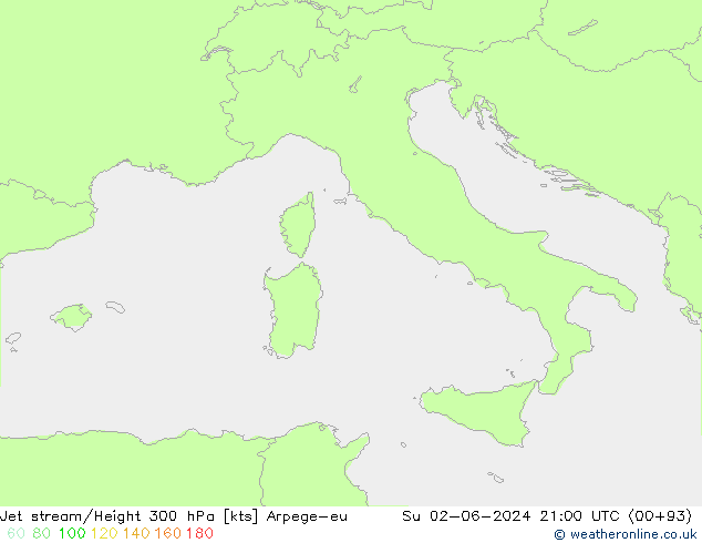 Jet Akımları Arpege-eu Paz 02.06.2024 21 UTC