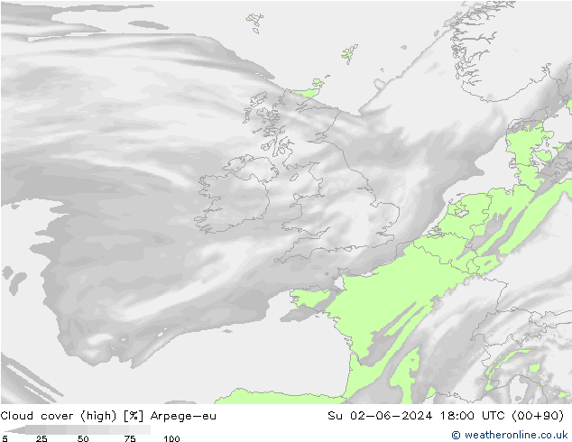 vysoký oblak Arpege-eu Ne 02.06.2024 18 UTC