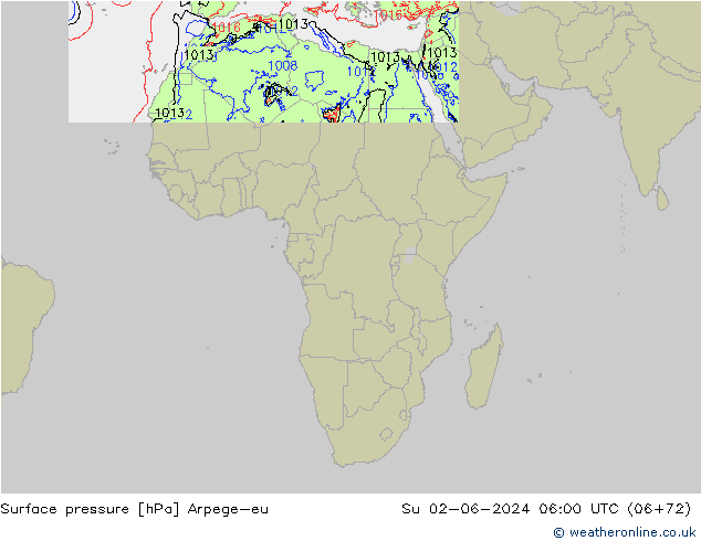 pression de l'air Arpege-eu dim 02.06.2024 06 UTC