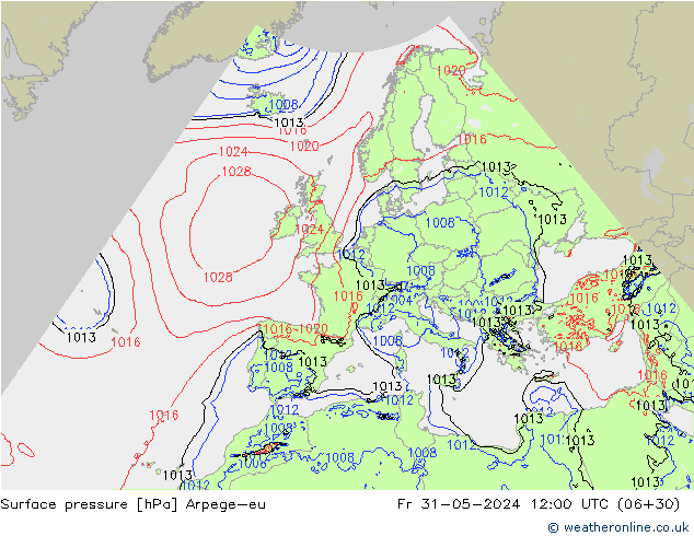 pressão do solo Arpege-eu Sex 31.05.2024 12 UTC