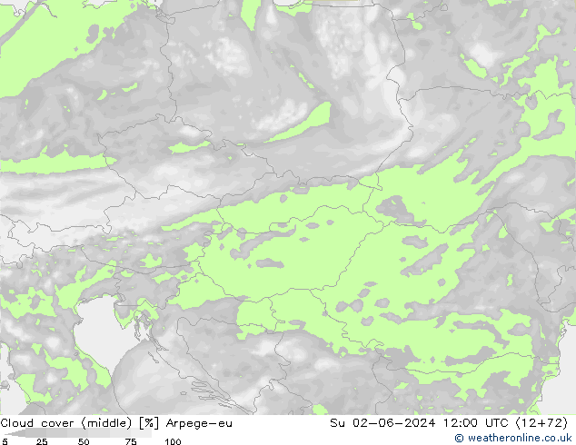 Bewolking (Middelb.) Arpege-eu zo 02.06.2024 12 UTC