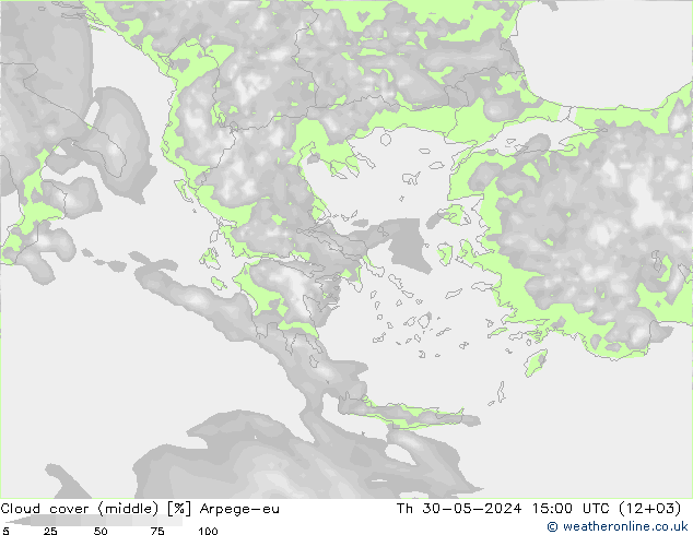 Wolken (mittel) Arpege-eu Do 30.05.2024 15 UTC