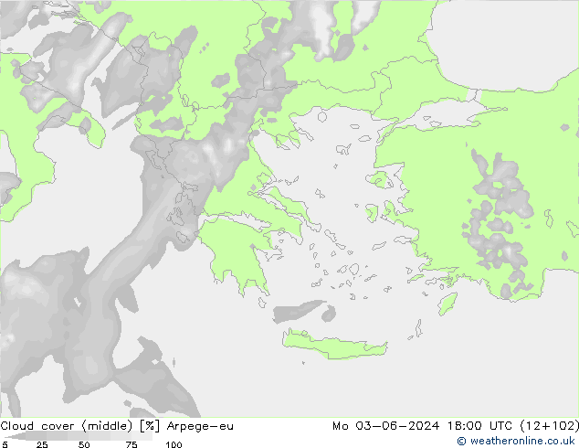 Nubes medias Arpege-eu lun 03.06.2024 18 UTC
