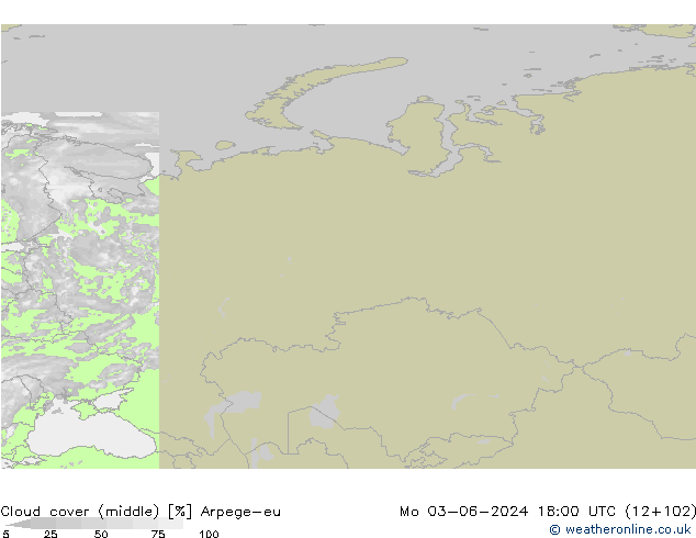 Nubi medie Arpege-eu lun 03.06.2024 18 UTC