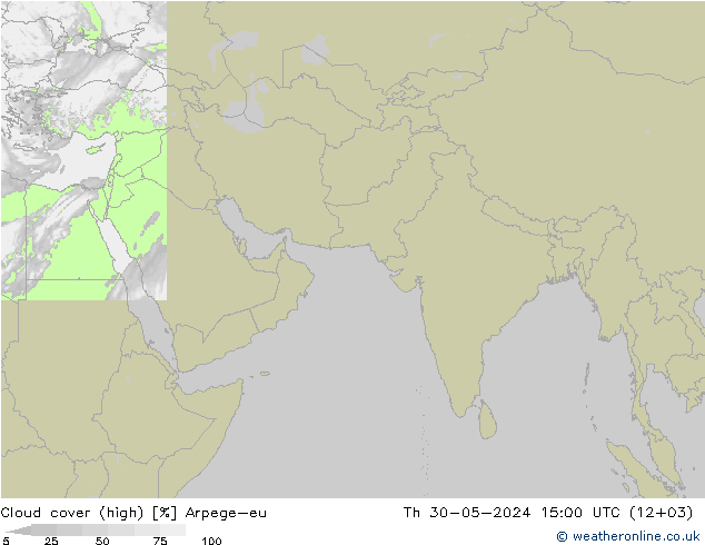 Nubes altas Arpege-eu jue 30.05.2024 15 UTC